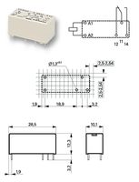 TYCO ELECTRONICS / AXICOM - 4-1393224-6 - 继电器 PCB DPCO 12VDC