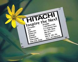 HITACHI - SP06Q002-TZA - 液晶显示屏模块 单色 STN 1/4 VGA 2.6''