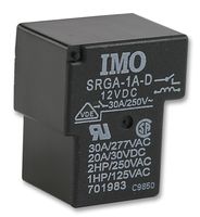 IMO PRECISION CONTROLS - SRGA-1A-SL-12VDC - 继电器，封盖式 SPNO 12VDC