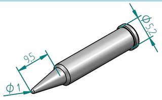 ERSA - 0102PDLF10/SB - 烙铁头 尖头 1.0MM