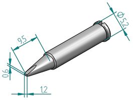 ERSA - 0102CDLF12/SB - 烙铁头 凿形头 1.2MM