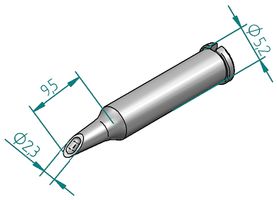 ERSA - 0102WDLF23/SB - 烙铁头 凹形头 2.3MM