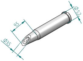 ERSA - 0102WDLF35/SB - 烙铁头 凹形头 3.5MM