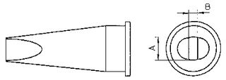 COOPER TOOLS / WELLER - LHTC - 烙铁头 凿形 3.2MM