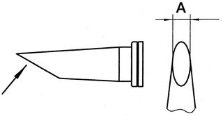 COOPER TOOLS / WELLER - LT CC - 烙铁头 LT 圆铲形 3.2MM 无铅