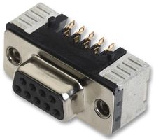 HARTING - 09 55 156 6612741 - 连接器 D-sub 母 SMT 9路 4-40UNC螺丝