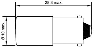 CML INNOVATIVE TECHNOLOGIES - 09322251 - 氖灯 BA9S 230V 红色