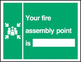 BRADY - S133HH/S - 标志 YOUR FIRE ASSEMBLY POINT IS(火警集合点是...)