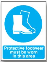 BRADY - M127D/S - 警告标志 PROTECTION FOOTWEAR MUST BE WORN(必须穿保护靴)