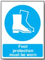 BRADY - M12ADHD - 警告标志 FOOT PROTECTMUST BE WORN(必须穿保护靴) SAV