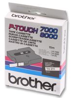 BROTHER - TZ-211 - 打印带 黑字/白底 6MM