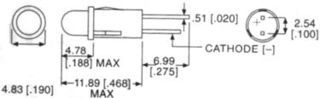 DIALIGHT CORPORATION - 558-0101-007F - 发光二极管指示灯 红色