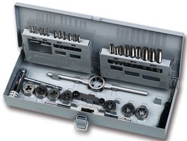 DURATOOL - 49581 - 攻丝/板牙套件 金属盒装 M3-M12