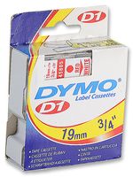 DYMO - 45805 - 标签打印带 红字/白底 19MM